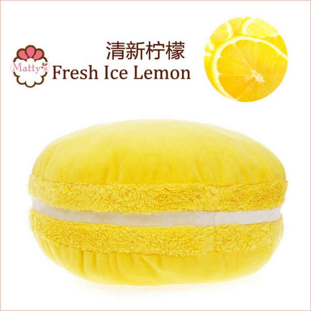 Macaron poduszka makaronik okrągły biały czerwony żółty niebieski zielony ciasteczka poduszka macaron prezent poduszka ICHIGO mleko: K