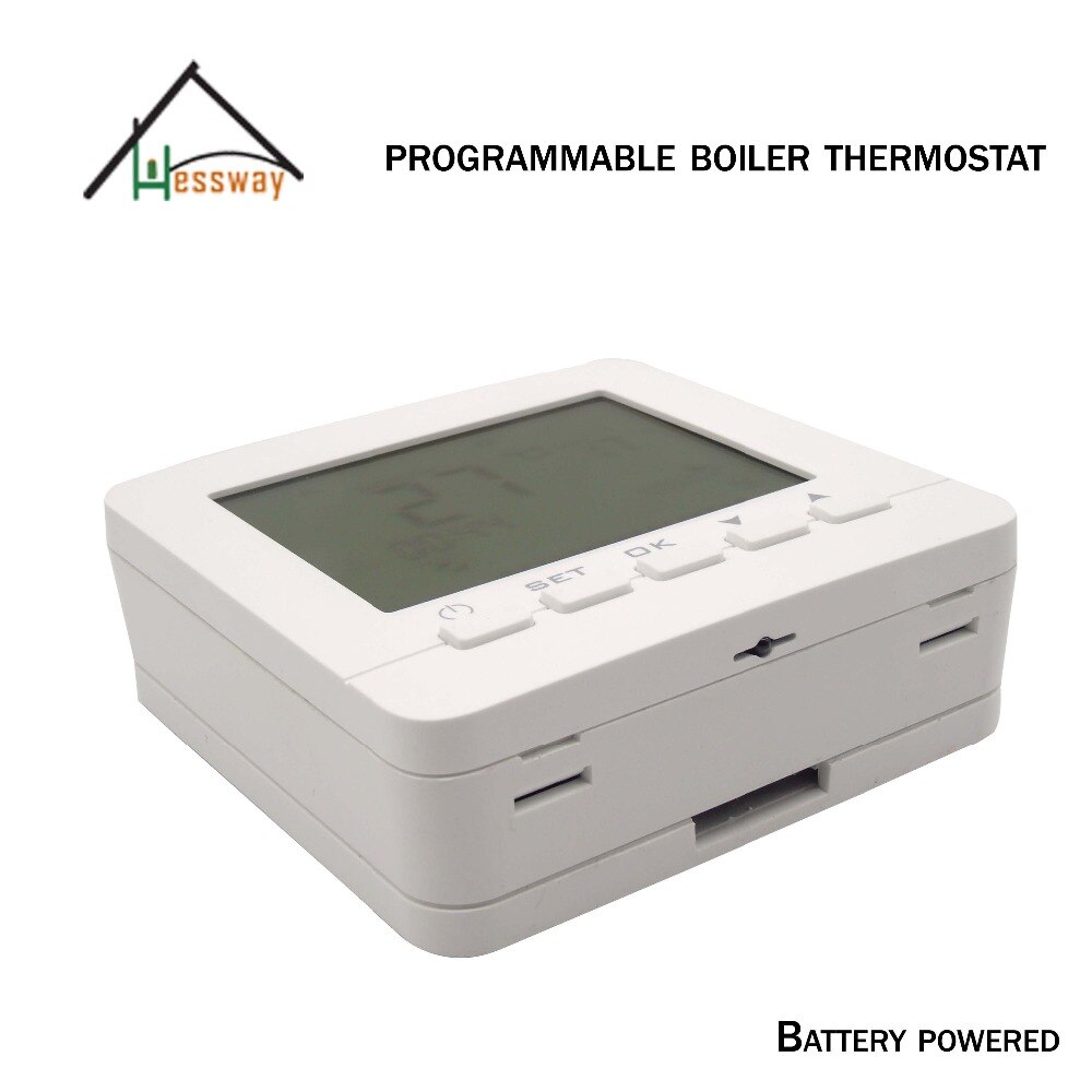 7*6 Programmable wall mount water boiler thermostat for dry contac Valve,radiator Controls