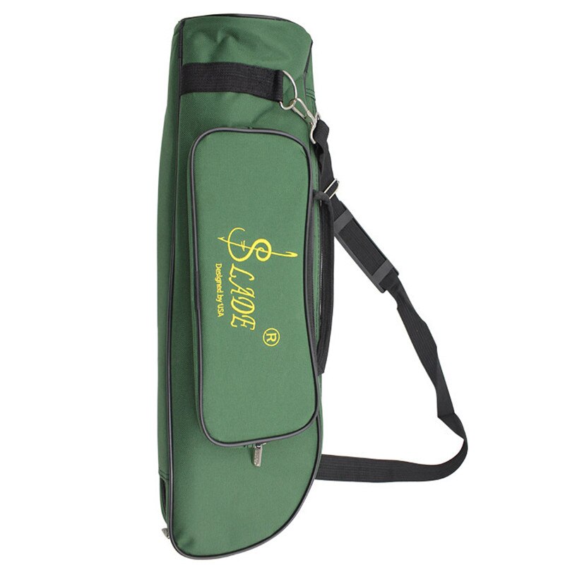 Slade draagbare trompet opbergtas, waterbestendig oxford doek, verstelbare schouderriem, trompet opbergtas