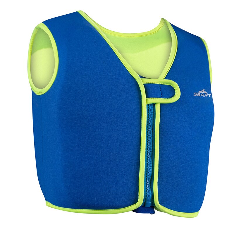 SBART Kids Zwemvest Hoge Drijfvermogen Neopreen Jas voor Kinderen Veiligheid Water Sport Drijvende Zwemmen Pak Peuter Jongens Meisjes J: Blue / L