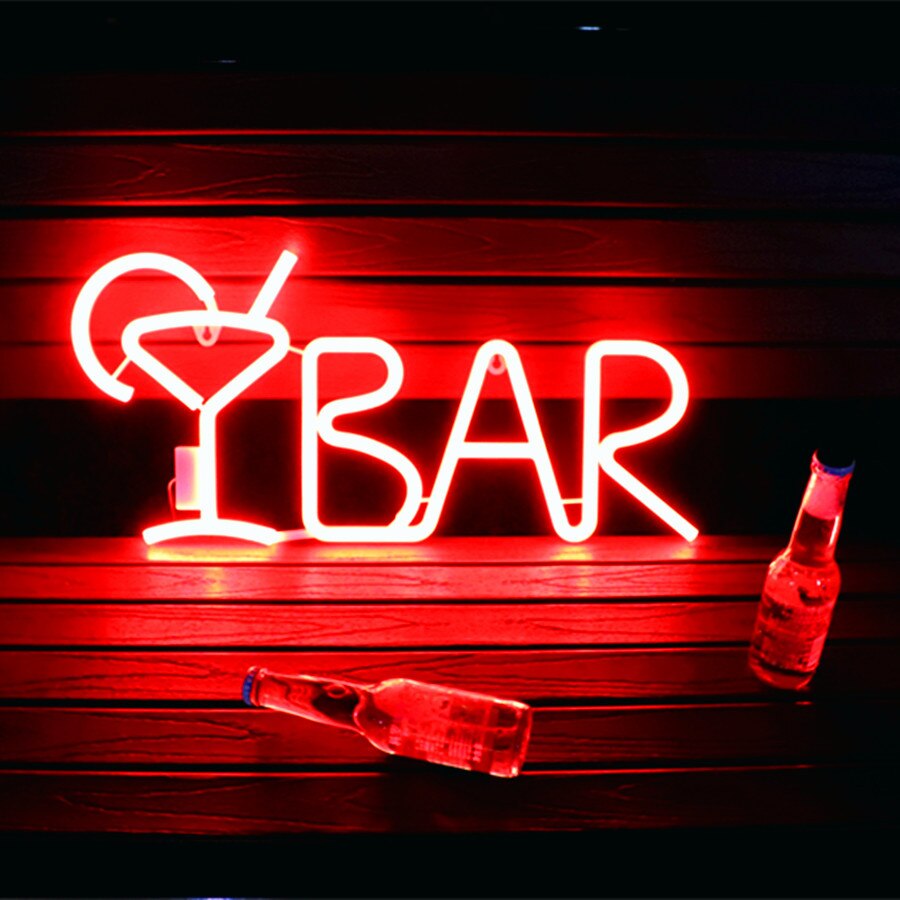 Neon Sign Licht Led Art Decor Bar Neon Lamp Met Afstandsbediening Moderne Thuis Ktv Bar Party Wanddecoratie nachtlampje