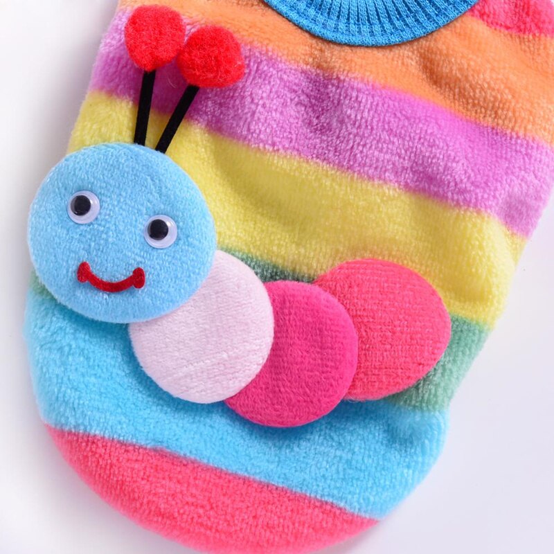 Cartoon Pet Dog Clothes Winter Fleece Rabbit Kitty Puppy Vest Clothing for Small Dog Chihuahua Yorkshire Pet T-shirt Cat Costume