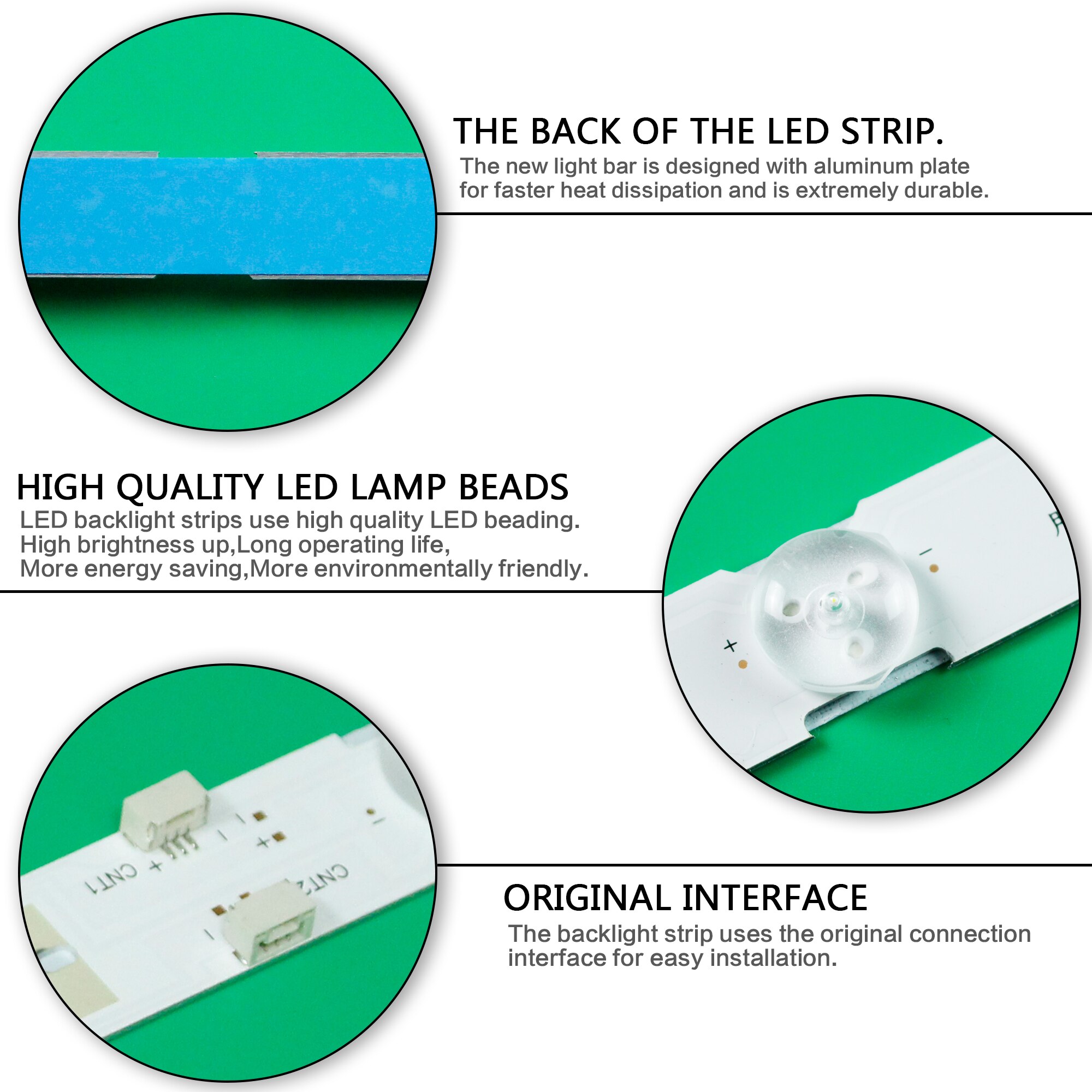 LED Backlight Lamps strip for Sony 48"TV KDL-48W650D LB48009 V0_03 M30900 NS6S480DND02 LSY480WN02-301 KDL-48W653 LSY480HN02-F02