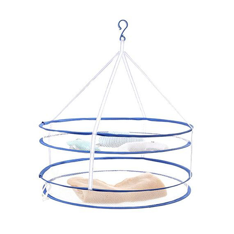 Detachable Double Layer Drying Nets Folding Hanging Clothes Laundry Basket Underwear Dryer Sweater Cloth Net Dry Rack Mesh