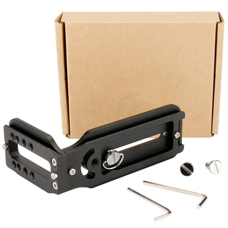 Appareil photo universel L support fixation rapide L plaque 1/4 pouces vis suisse verticale vidéo Compatible pour Nikon D750 D850 D3400 Canon: Default Title
