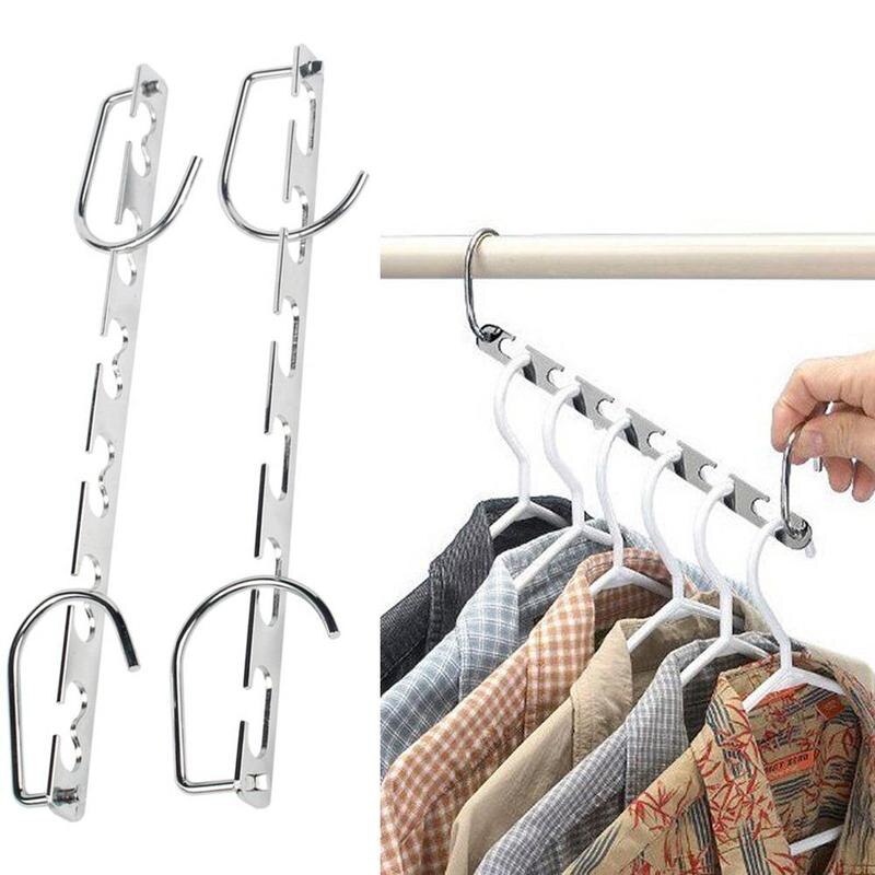 Wonder-colgador de ropa multifuncional en cascada de Metal organizador de armario, estante de secado de ropa de hierro para ahorro de espacio, 1 ud.