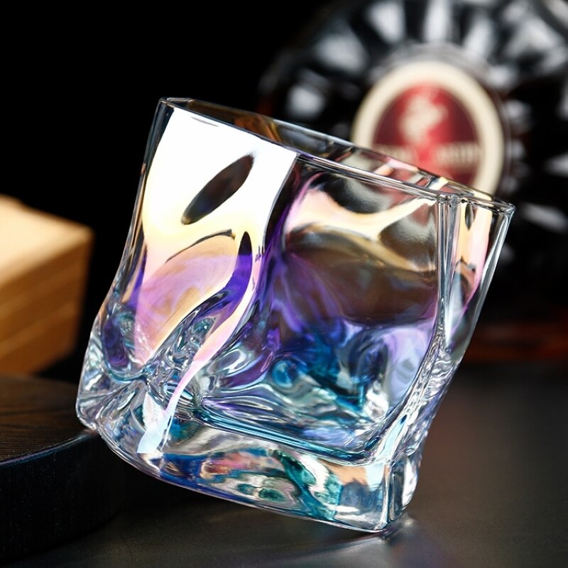 Vaso de champán y Whisky de 250 Ml, tazas creativas de café, zumo, cóctel, cerveza, vino, copas de vino, taza de té con borde dorado