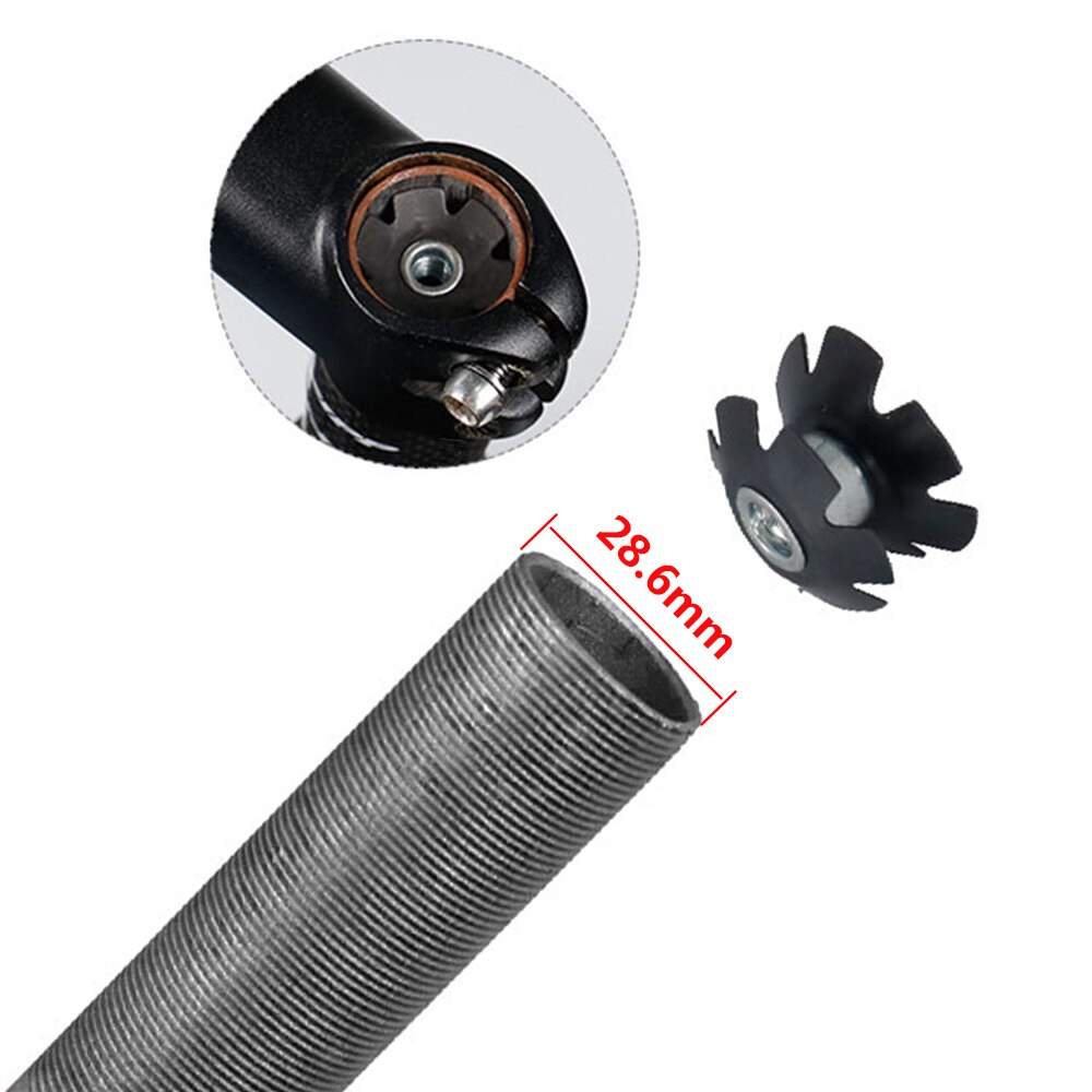 Widelec rowerowy rdzeń montażowy MTB sterować rura zestaw słuchawkowy śrubin mocujące z kołnierzem gwiazda orzechy dla 1-1/8 "28.6mm Steerer bezgwintowy widelec