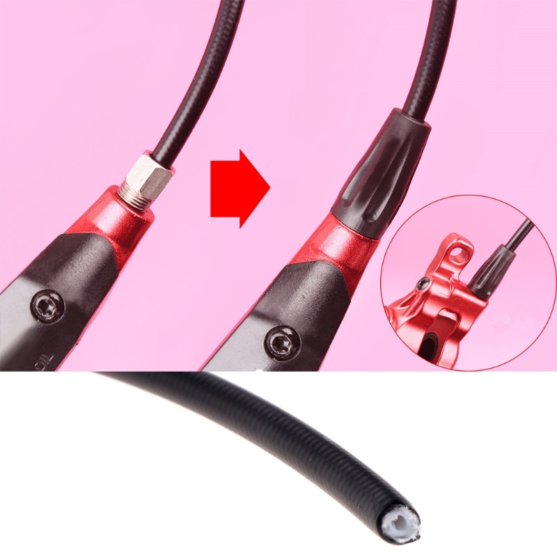 3m Mountain Bike Hydraulic Disc Brake Oil Tube Pipe Bicycle Braided Brake Hose