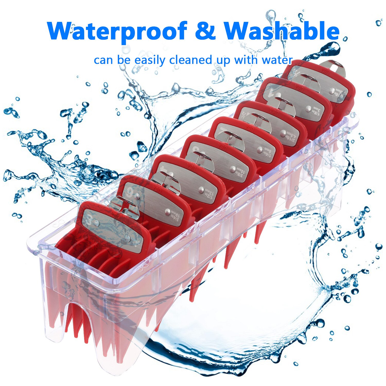 1 PC Limit Guide Combs Box Rectangular Plastic Bla... – Grandado