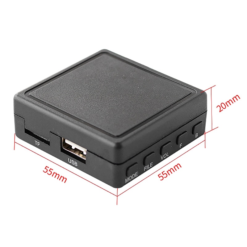 Bil bluetooth 5.0 aux kabel adapter tf usb passer til peugeot 207 307 407 308