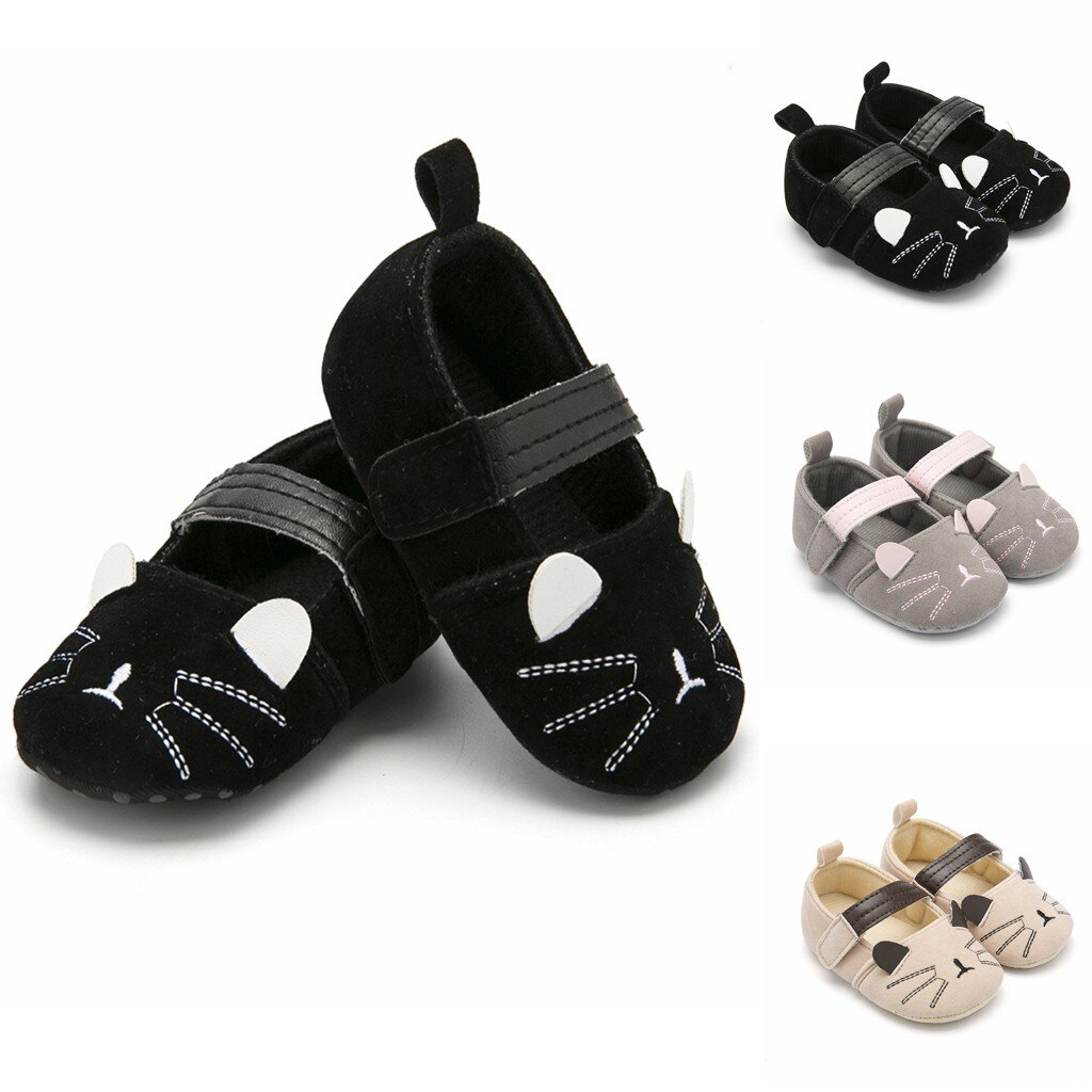 Cute cat princess toddler shoes Toddler Kid Baby Girls Princess Cute Toddler First Walk baby shoes Calzado para nios