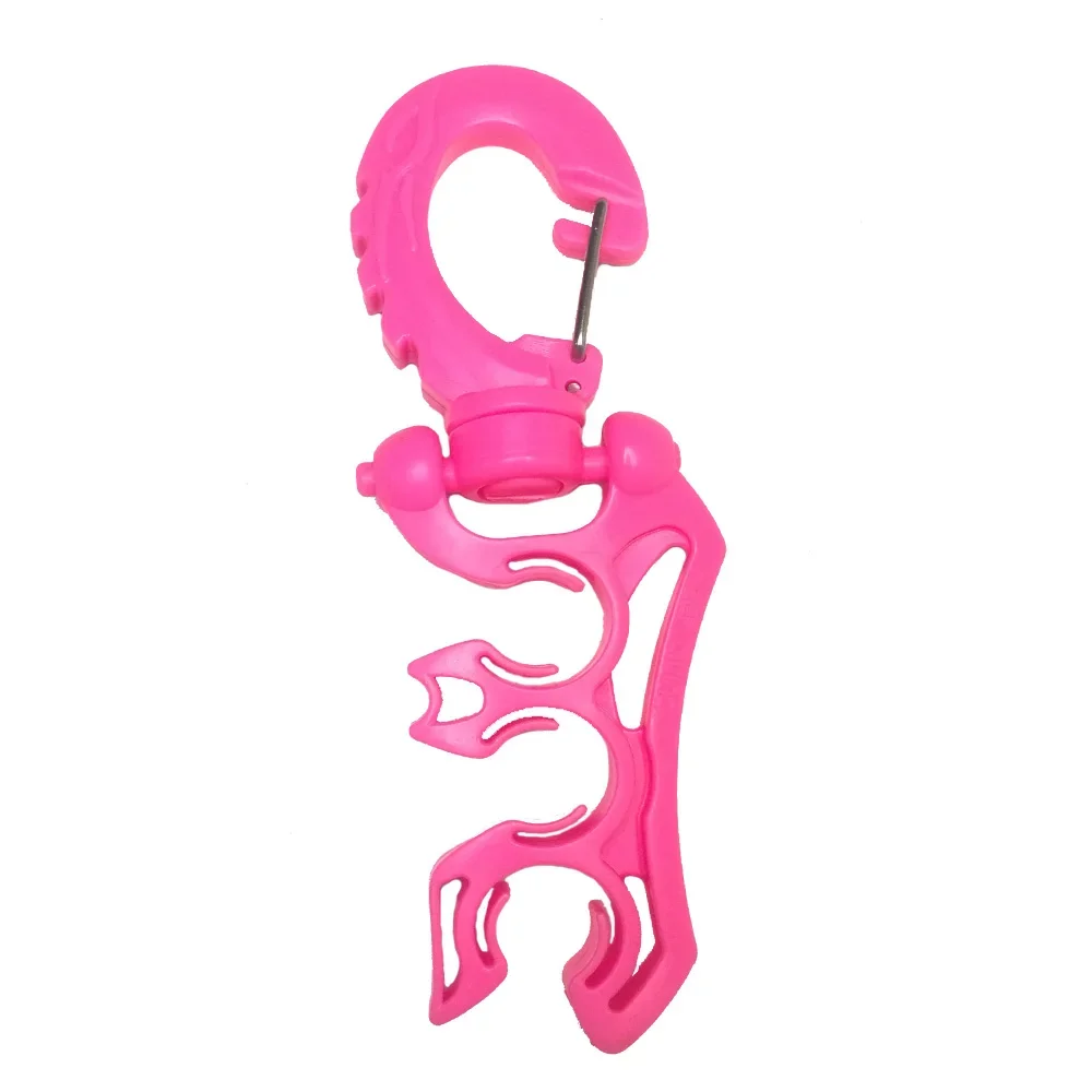 Tauchen Tauchen verdreifachen Regler BCD Schlauchhalter Krake Halter BCD Clip: Burgunderrot