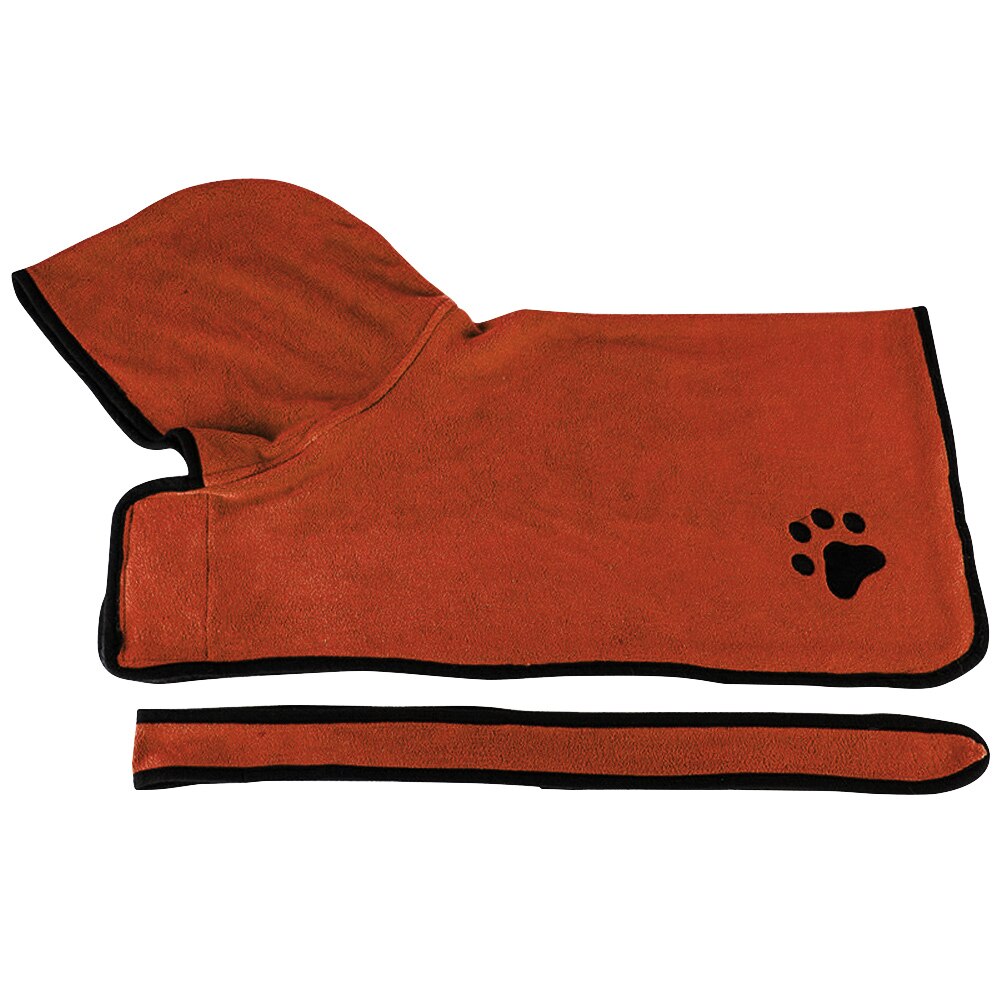 Pet Bathrobe with Hood - 400g Microfiber - Super Absorbent Dog Towel - Small to Large Dogs