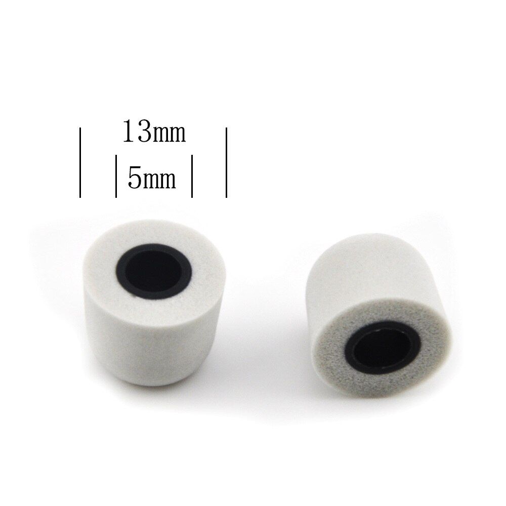 KZ CCA 1pair 2pcs 5mm Noise Isolating Memory Foam Ear Tips For In Ear Earphone Earbud Headset For ZSN Pro AS10 Univers Accessori: grey