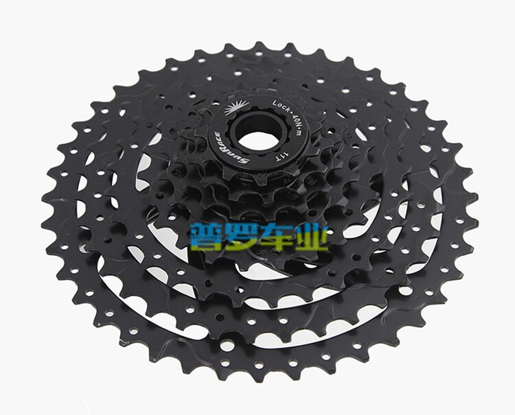 Sunrace CSM680 Bicycle Freewheel 8 Speed 11-40T Wide Ratio Bike Bicycle MTB Cassette Black Silver: black 11 40T