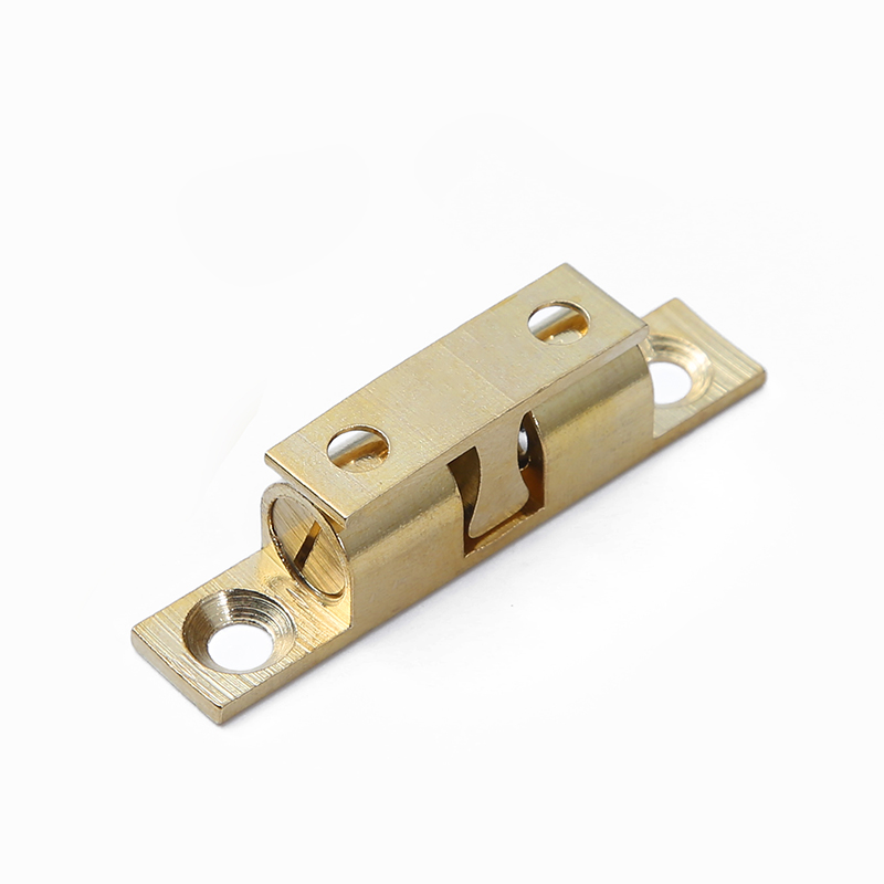 Cabinet Door Catch Solid Brass Adjustable Spring Ball Latch Furniture Door Closer with Free Screws 40mm/50mm/60mm/70mm