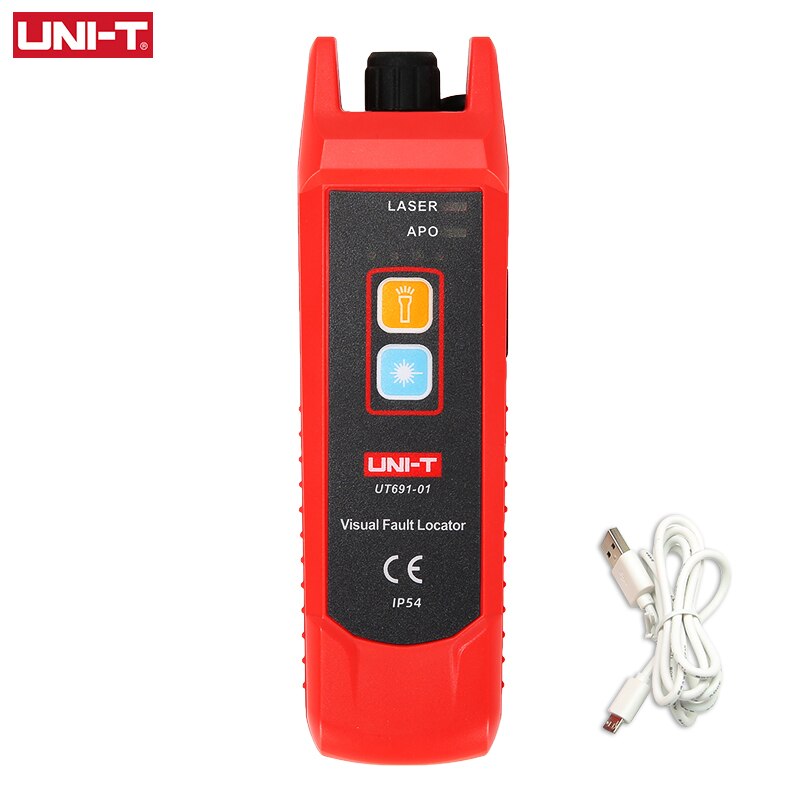 Uni-t  ut691 visuel fejlfinder rødt lys pen 15 km optisk fiber test pen gennem lys pen belysning pen rødt lyskilde test