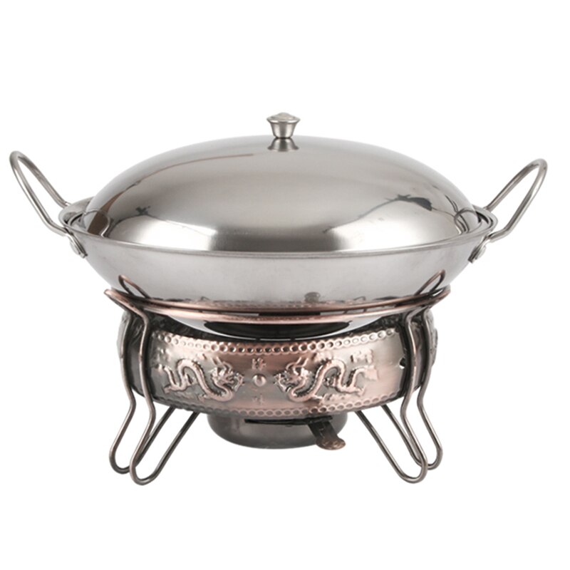 Outdoor lamp solid liquid restaurant tableware stainless steel portable furnace hotpot pots cooking Alcohol stove small pot