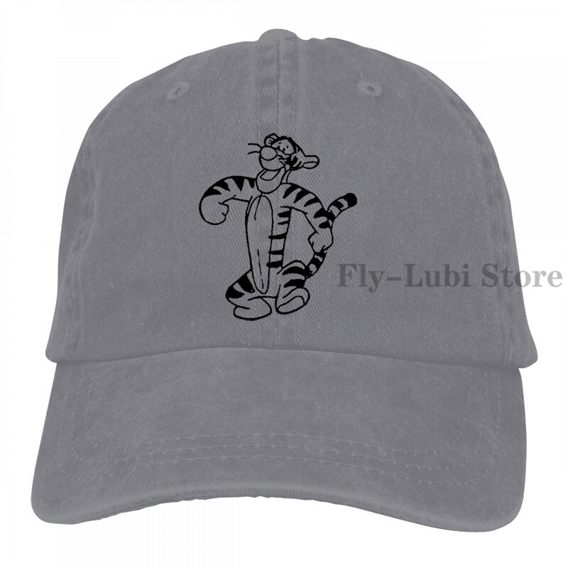 Tigger Style 3 Baseball cap men women Trucker Hats adjustable cap: 2-Gray