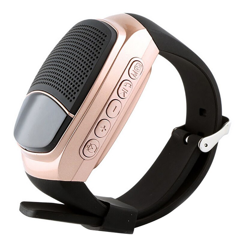 B90 Bluetooth Lautsprecher Uhr, Multifunktionale Tragbare Clever Armbinde: Gold