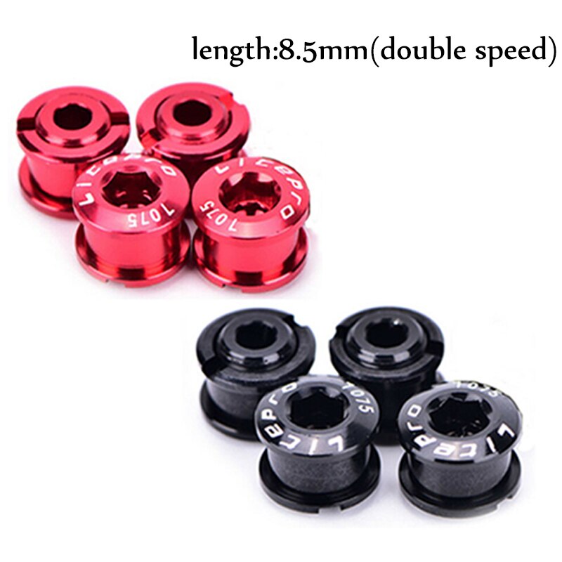 5Pcs Litepro 8.5Mm Mtb Kettingblad Bouten Double/Triple Speed Disc Aluminium Fiets Crankstel Bouten Mountain Road fietsen Onderdelen