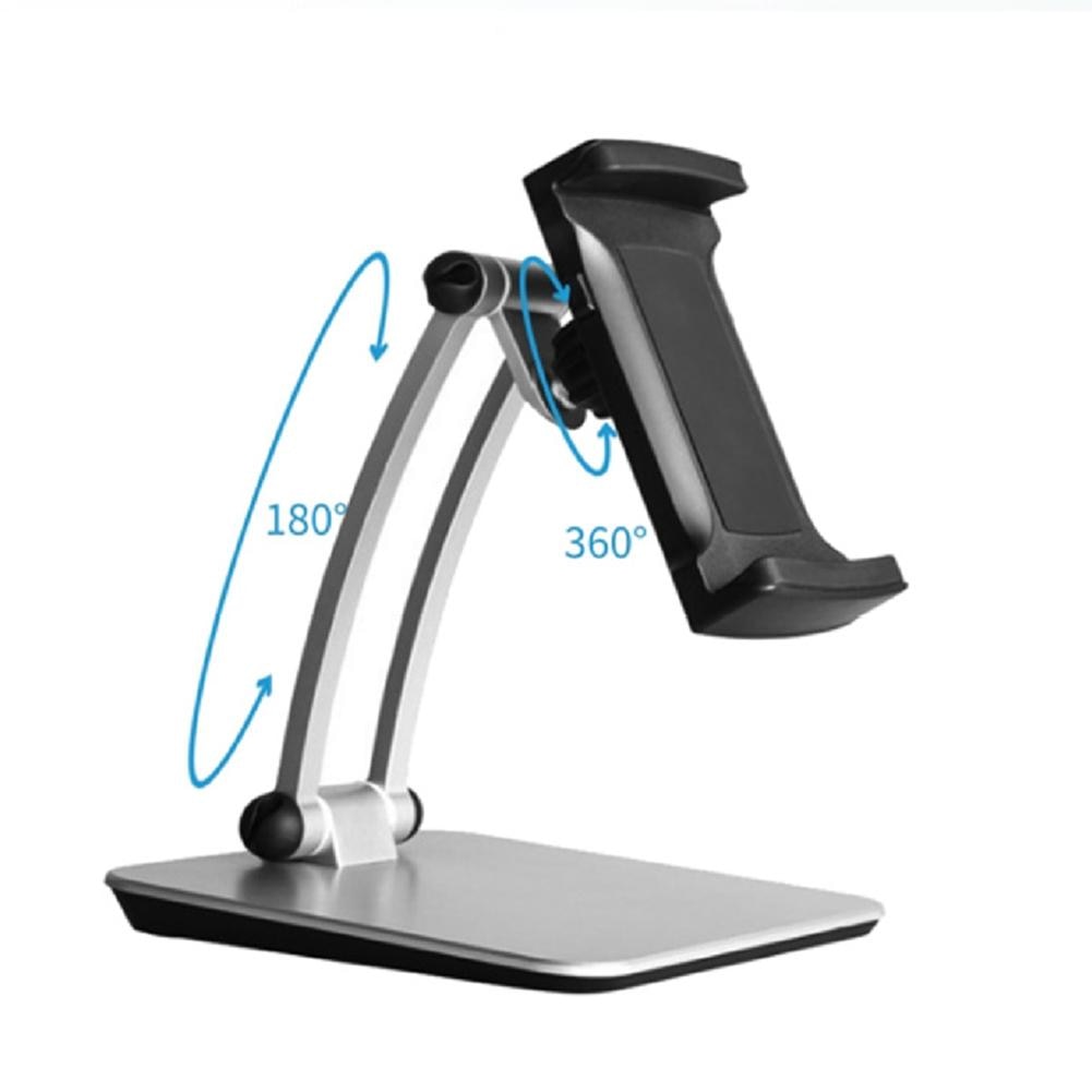 Kitchen Tablet Stand Wall Desk Tablet Mount Stand Fit For 5-10.5 inch Width Tablet Metal Bracket Smartphones Holders