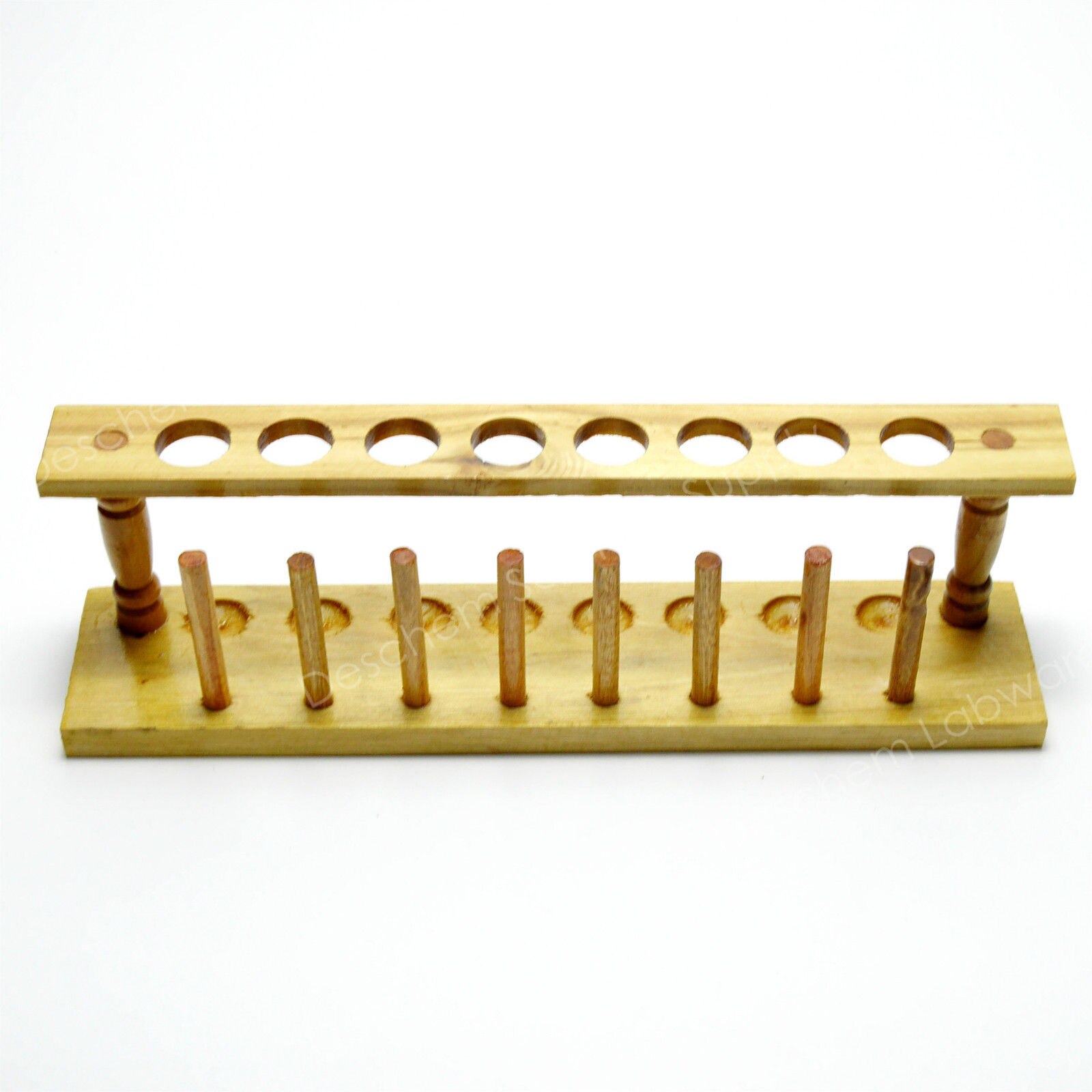 8-Holes,20mm,Wooden Lab Test Tube Rack Holder,Laboratory Support Burette Stand