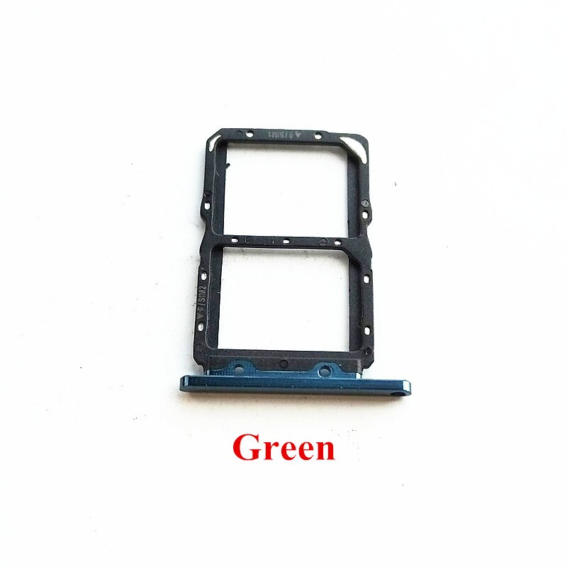 10x SIM Card Tray Slot Holder Adapter Replacement Parts for Huawei Nova 5T: Green