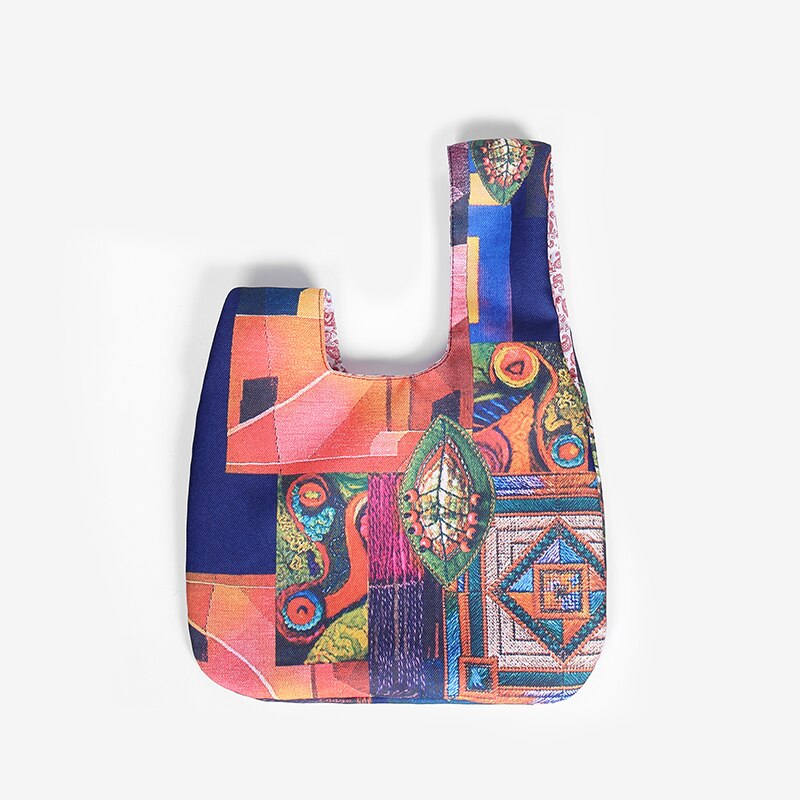 Japonês Mini Nó Portátil Saco De Pulso Das Mulheres Saco De Alça Superieure Simples Bolsas Saco De Compras À Prova dwaterproof