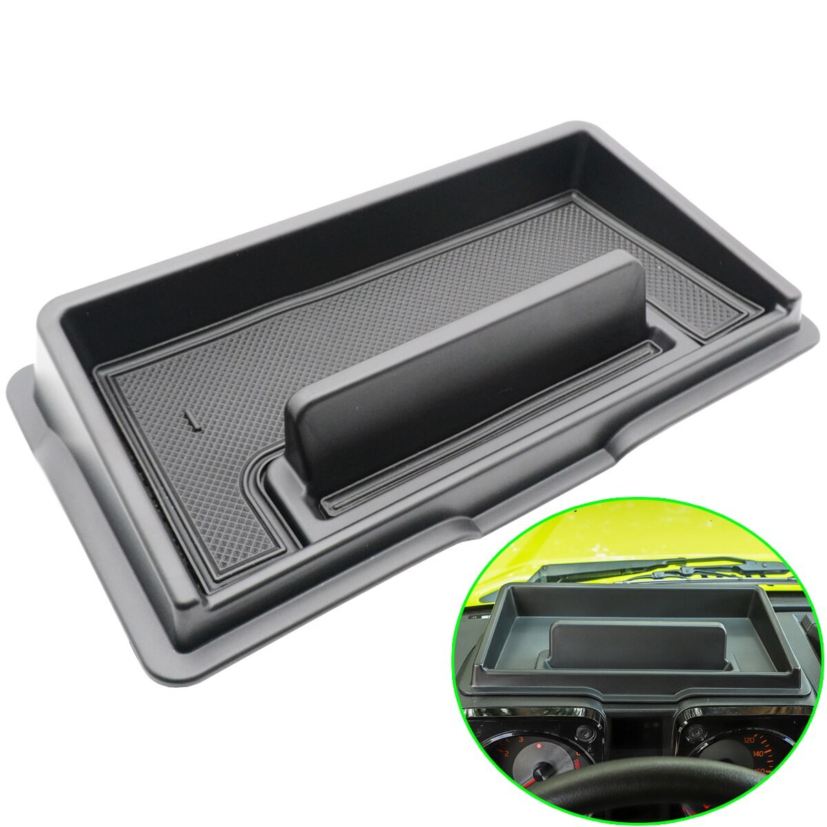 For Suzuki Jimny Car Interior Dashboard Storage Box Tray Holder Bin Waterproof Non-slip Car Styling Accessories