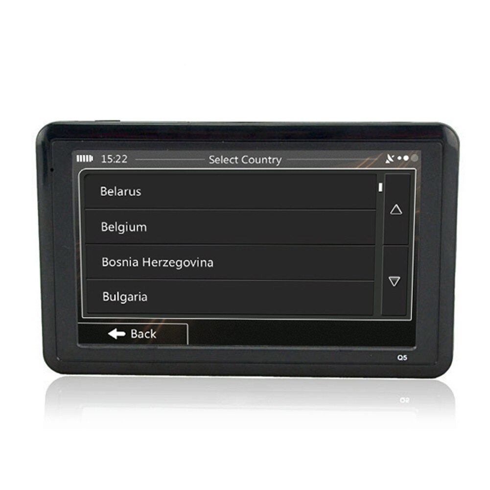 1Pcs Portable 5.0 Inch Car GPS Navigation System Device Common Resolution Touch Screen Worldwide Map Navigation