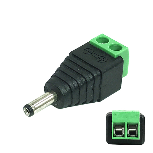 5pcs/lot DC Connector Plug DC USB Welding-Free DC Connector Monitoring Power Plug DC Connector to Terminal 5.5x2.1mm: WHITE