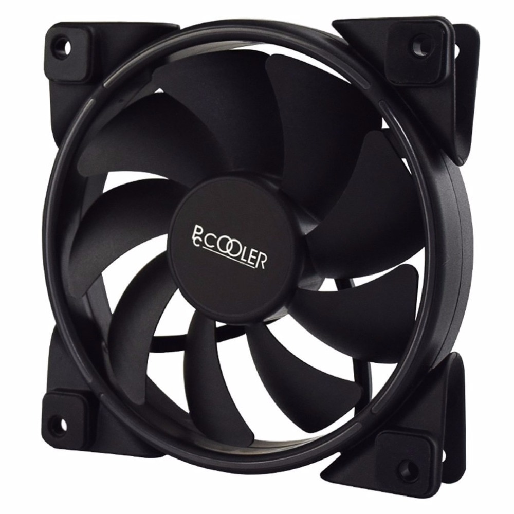 PCCOOLER 12cm RGB LED Light PC Cooling Fan Smart 4 Pin PWM Quiet PC Case Chassis Fan with AURA Regulation for Computer Case