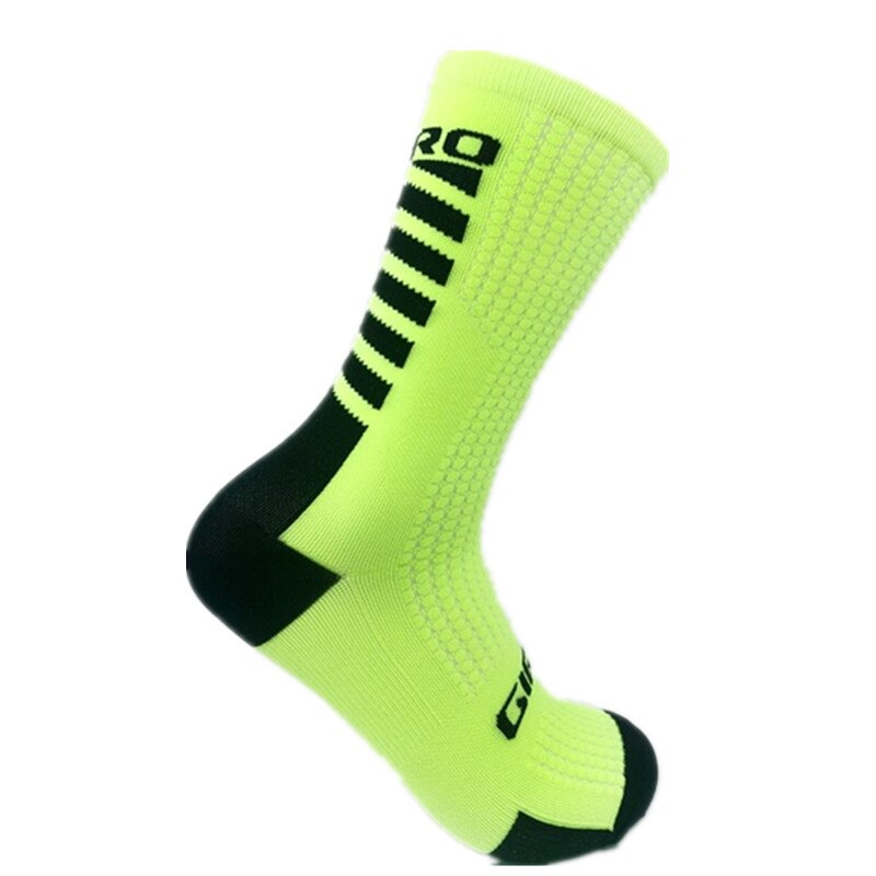 Gir cycling socks compression socks men and women soccer socks Sports basketball socks 14 Color: New gree