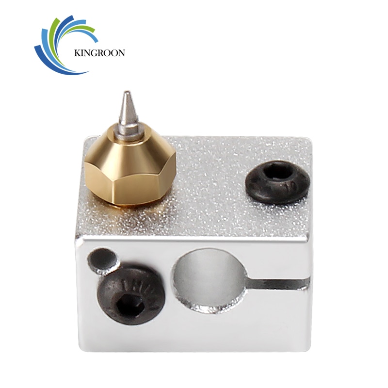 Buse pour imprimante 3d E3D V6 V5, 4 pièces, embout fileté M6 0.2 0.3 0.4 0.5mm embouts amovibles en acier inoxydable pour filament 1.75mm