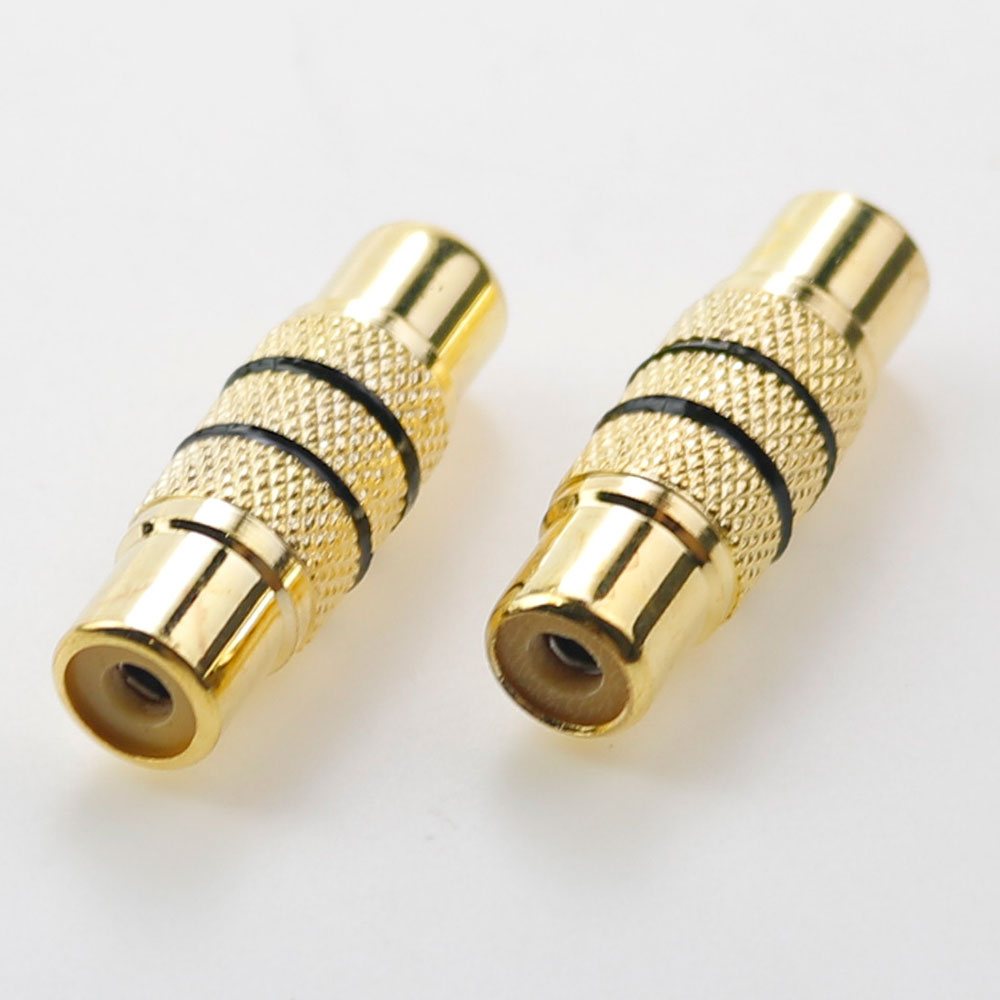 RCA Female to RCA Female Audio Video Cable Jack Plug Adapter Connector RCA to 2/3 RCA Jack Connector