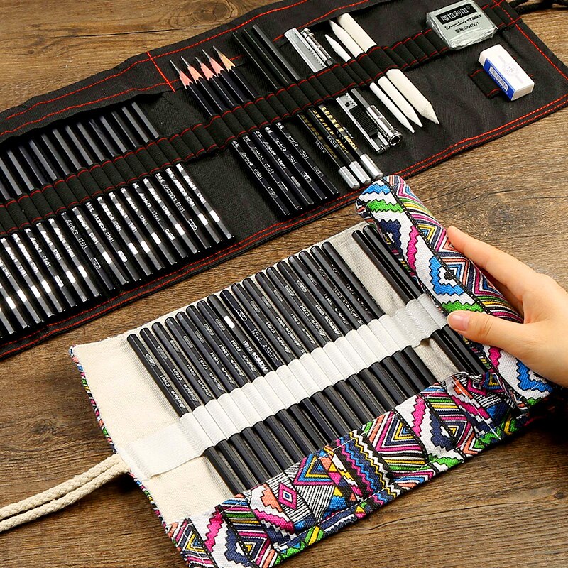 Sketch pencil set charcoal full set of student entry tools painting beginner drawing art supplies
