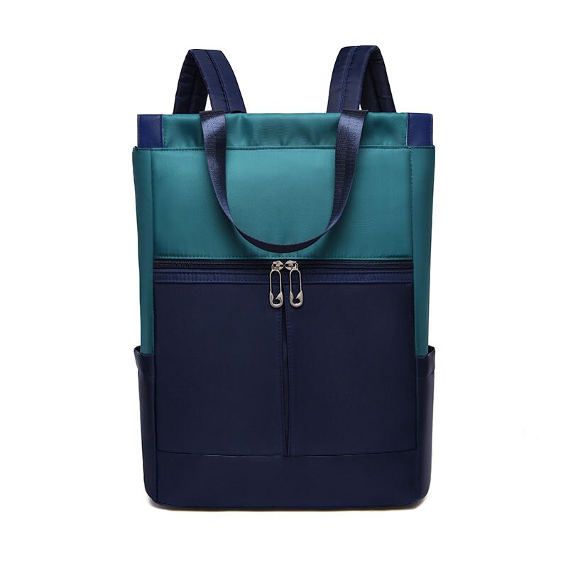 Oxford Frauen Rucksäcke Mädchen Buch Taschen Dame Schulter Rucksack Wasserdichte Anti-diebstahl Geschäft Tasche Teenager Mädchen Laptop Tasche: Blau