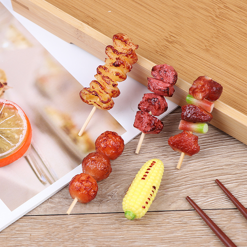 1 Pc Mini Pretend Play Voedsel Speelgoed Simulatie Bbq Miniatuur Voor Poppenhuis Keuken Decoratie Ambachten Speelgoed Voor Kinderen