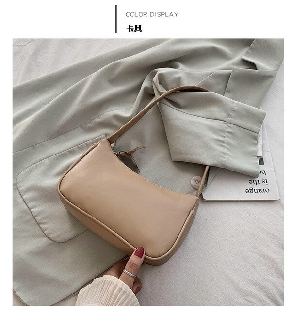 Retro Bags For Women Trendy Vintage Handbag Female Small Subaxillary Bags Casual Retro Mini Shoulder Bag: khaki