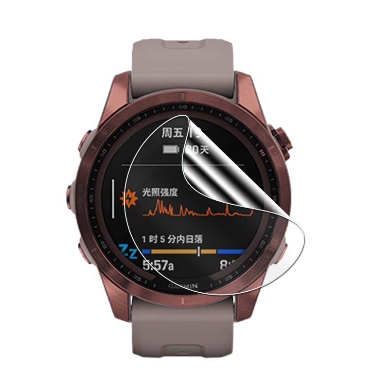 Miękka folia na ekran dla Garmin Fenix 7 7S 7X 6 6S 6X 5 5S 5X Anti-Scrath szkło hartowane przezroczysta folia akcesoria