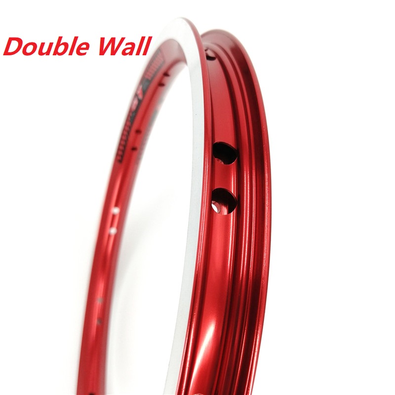 Litepro K-Fun 14 Inch Folding Bike Rims 14x1.5/1.75 Aluminum Alloy Double Wall Rim 20H Bya412 Bt410 Folding Bicycle Rims