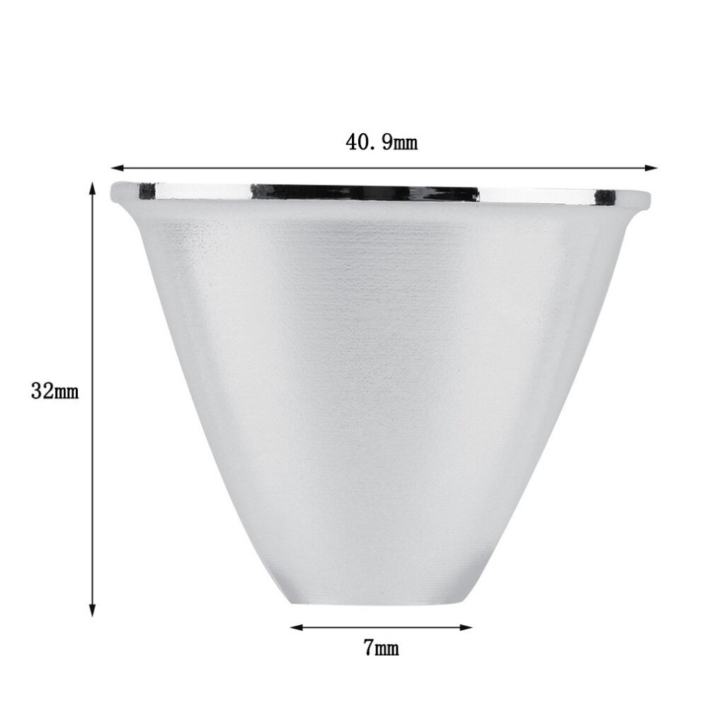 1 stuks led-reflectorbeker met hoog vermogen voor cree xr-c/xr-e/xm-l  q5 t6 5 graden led-zaklamp, kunststof reflectorbeker
