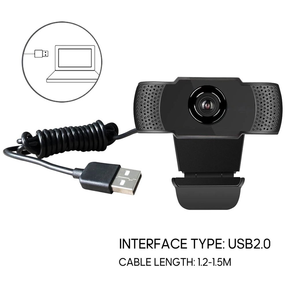 High Definition 1080P Webcam Met Microfoon Mini Computer Laptop Pc Web Camera Voor Live Broadcast Video Bellen Conferentie