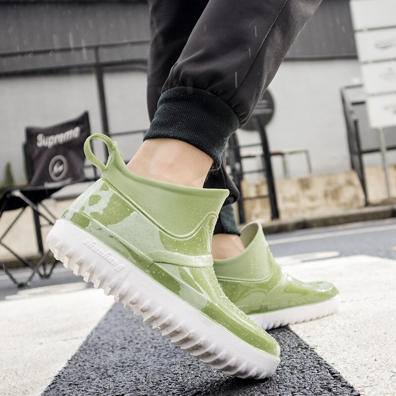 Antislip Regen Laarzen Mannen Waterdichte Schoenen Pluche Warme Vissen Schoenen Non-Slip Slip-On Winter Laarzen mannen Zapatos De Mujer Regen Boots9