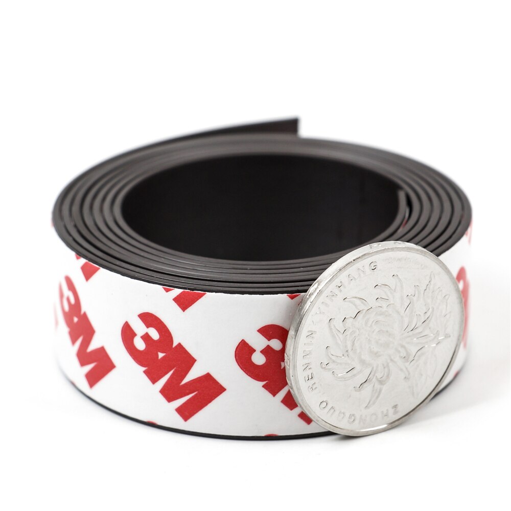 1 Meter 20*1 Mm Zelfklevende Flexibele Magnetische Strip Rubber Magneet Tape Breedte 20Mm Dikte 1 Mm