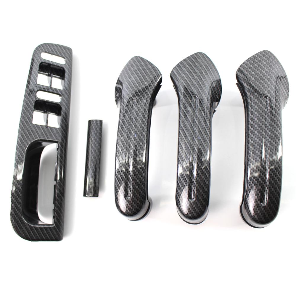 Carbon Interior Door Grab Handle Cover Carbon Fibe... Grandado