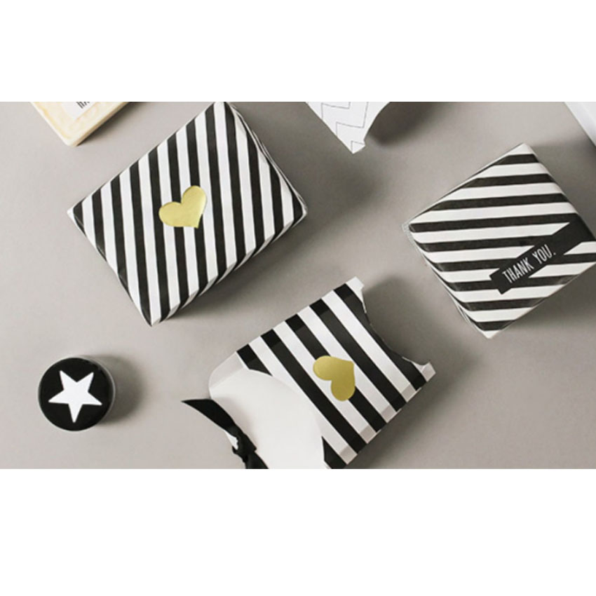 120 Stks/partij Mooie Gouden Hart Handgemaakte Adhesive Kraft Seal Sticker Voor Bakken Label Stickers Grappige Diy