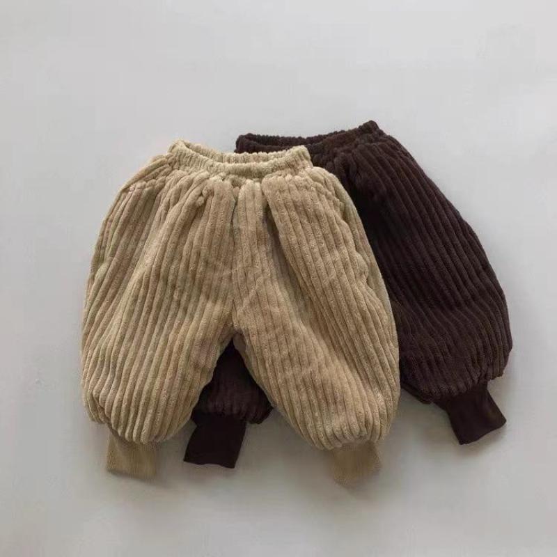 Winter Neue Baby Warme Hosen freundlicher Jungen lässig Kabel Hosen Plus Samt Verdicken freundlicher Hosen Baby Mädchen Harem Hosen